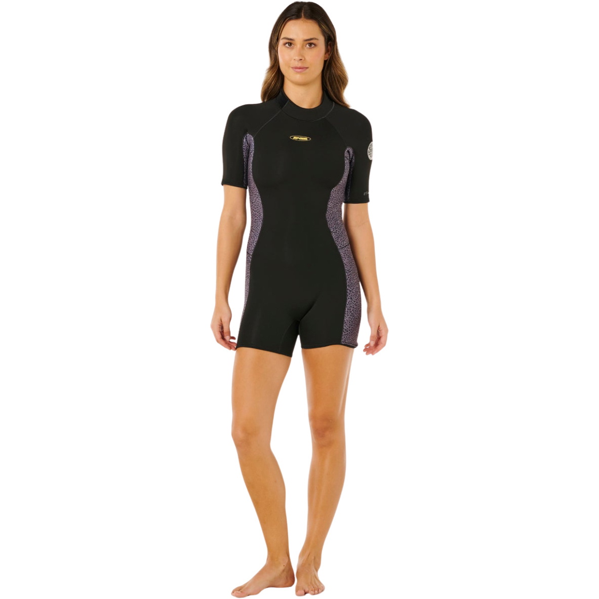 2026 Rip Curl Womens Dawn Patrol 2/2mm Back Zip Shorty Wetsuit 143WSP - Natural